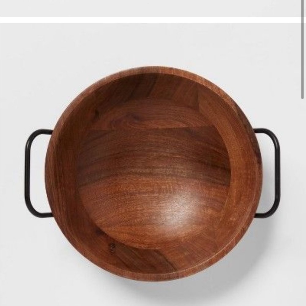 123oz Wood Serving Bowl Black - Threshold Arjun - Picture 2 of 4
